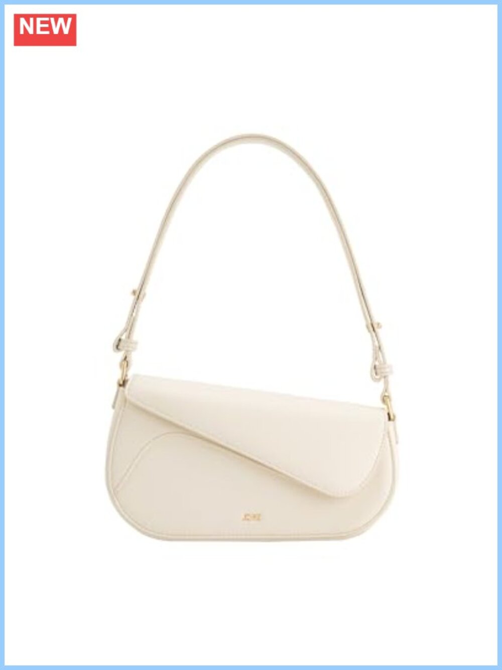 Vegan Leather Shoulder Bag Crossbody Adjustable Strap Card Slot